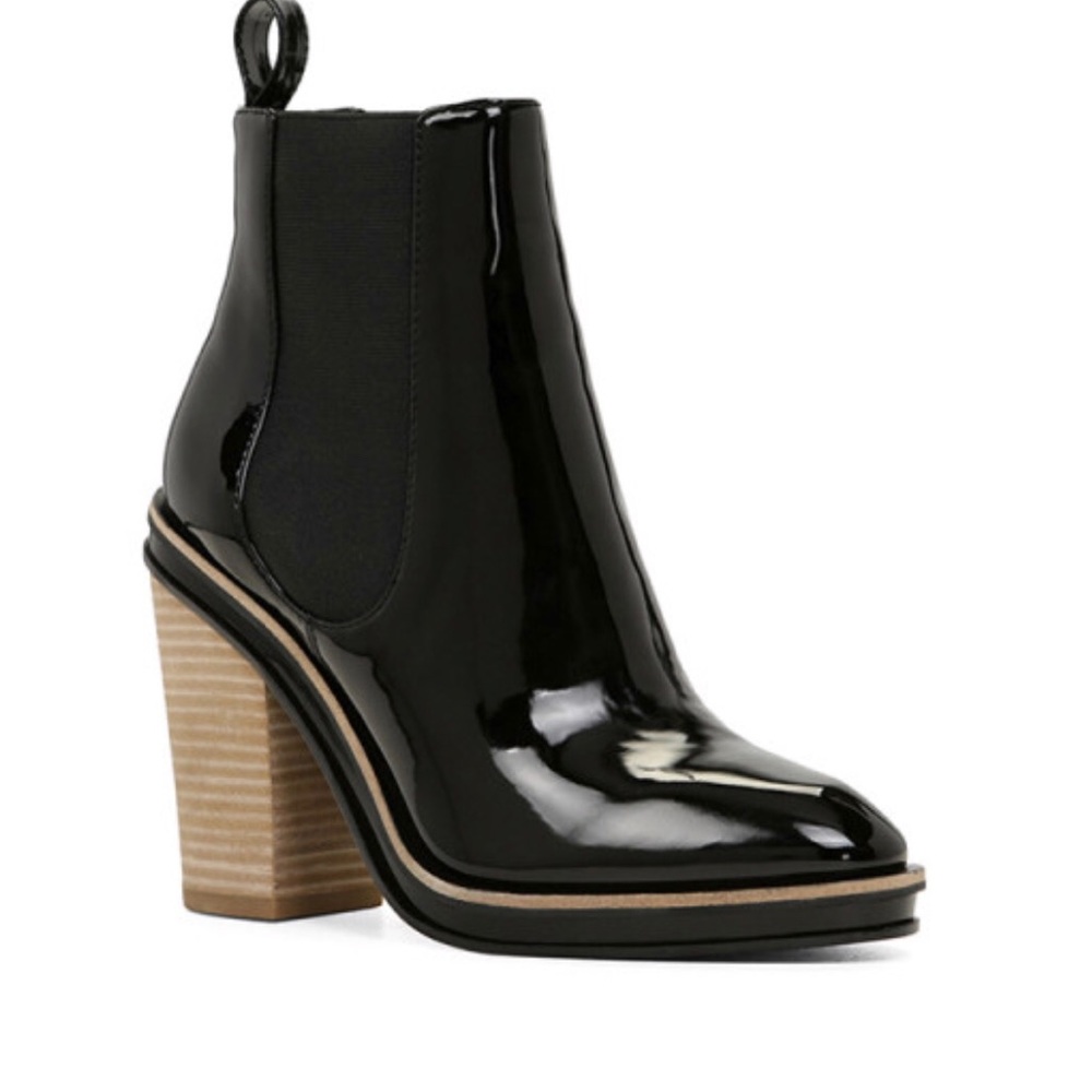Aldo Black Patent Boot.